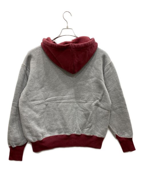 COLIMBO（コリンボ）COLIMBO (コリンボ) BUZZARD'S ROOST SWEAT PARKA Two Tone グレー×バーガンディー サイズ:X-LARGE 未使用品の古着・服飾アイテム