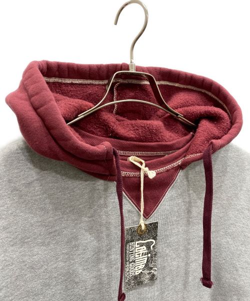 COLIMBO（コリンボ）COLIMBO (コリンボ) BUZZARD'S ROOST SWEAT PARKA Two Tone グレー×バーガンディー サイズ:X-LARGE 未使用品の古着・服飾アイテム