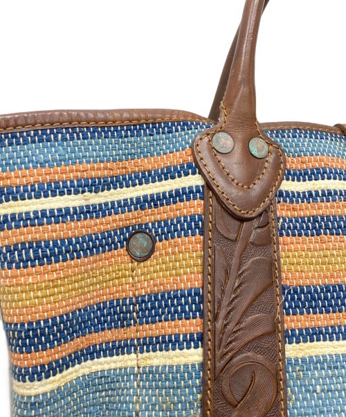 RRL（ダブルアールエル）RRL (ダブルアールエル) ハンドウーブンジャガード トートバッグ ブラウン サイズ:表記無しの古着・服飾アイテム