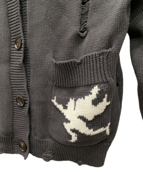 basketcase（バスケットケース）BASKETCASE (バスケットケース) UPSTAIRS CARDIGAN グレー サイズ:Sの古着・服飾アイテム