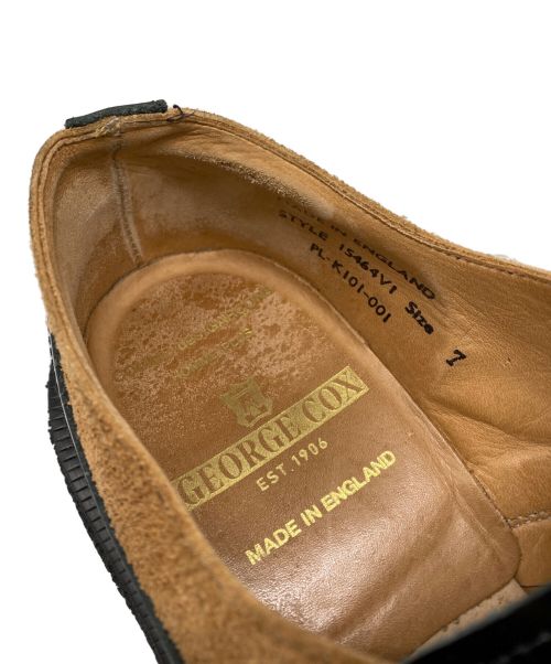 GEORGE COX（ジョージコックス）GEORGE COX (ジョージコックス) COMME des GARCONS HOMME PLUS (コムデギャルソンオムプリュス) プラットフォームダービーシューズ ブラック サイズ:7の古着・服飾アイテム