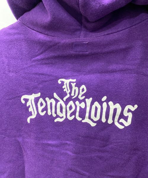 TENDERLOIN（テンダーロイン）TENDERLOIN (テンダーロイン) バックプリントプルオーバーパーカー パープル サイズ:Sの古着・服飾アイテム