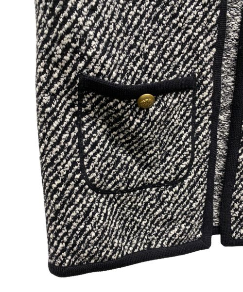 DES PRES（デ プレ）DES PRES (デ プレ) インレーカルゼ フロントオープンジレ ブラック サイズ:36の古着・服飾アイテム