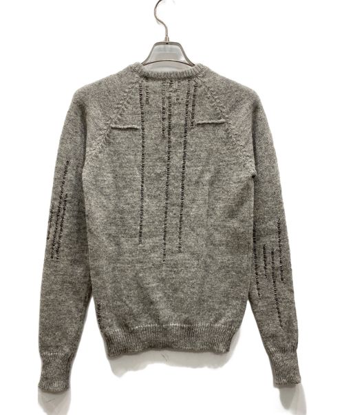 DIOR HOMME（ディオール オム）DIOR HOMME (ディオール オム) 05AW ビーズウールニット グレー サイズ:XSの古着・服飾アイテム