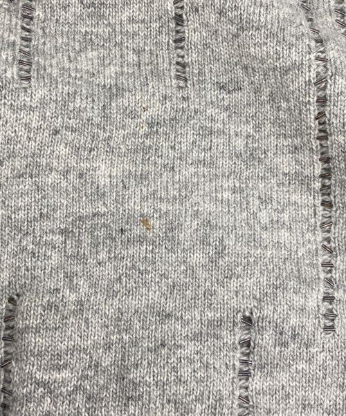 DIOR HOMME（ディオール オム）DIOR HOMME (ディオール オム) 05AW ビーズウールニット グレー サイズ:XSの古着・服飾アイテム