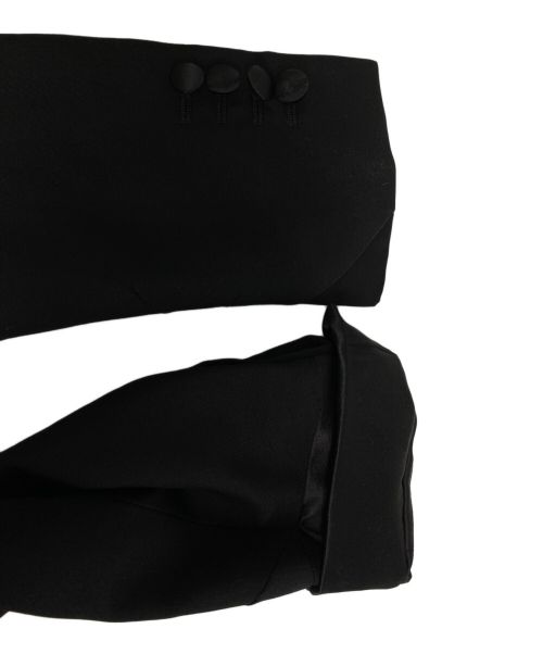 DIOR HOMME（ディオール オム）Dior Homme (ディオール オム) 08AW サテンラペルスモーキングジャケット ブラック サイズ:38の古着・服飾アイテム
