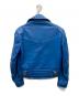 Lewis Leathers (ルイスレザース) ダブルライダースレザージャケット ブルー サイズ:38：76000円