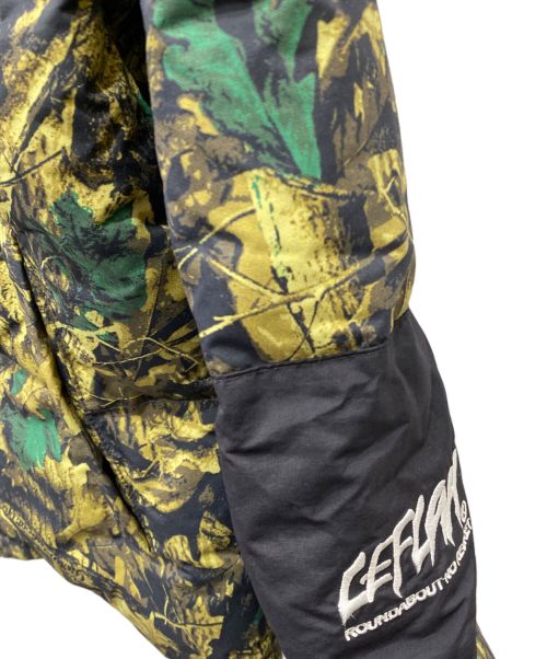 LEFLAH（レフラー）LEFLAH (レフラー) 総柄 2WAY ダウンジャケット グリーン サイズ:Lの古着・服飾アイテム