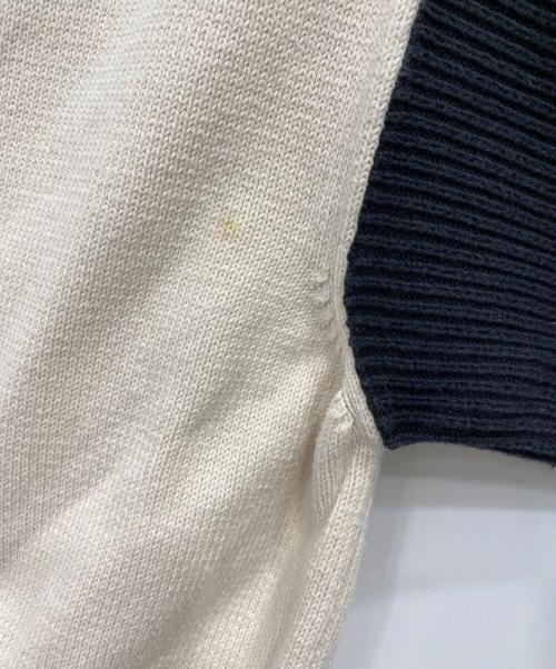 MM6 Maison Margiela（エムエムシックスメゾンマルジェラ）MM6 Maison Margiela (エムエムシックスメゾンマルジェラ) 半袖チュニック ベージュ×ブラック サイズ:Ｌの古着・服飾アイテム