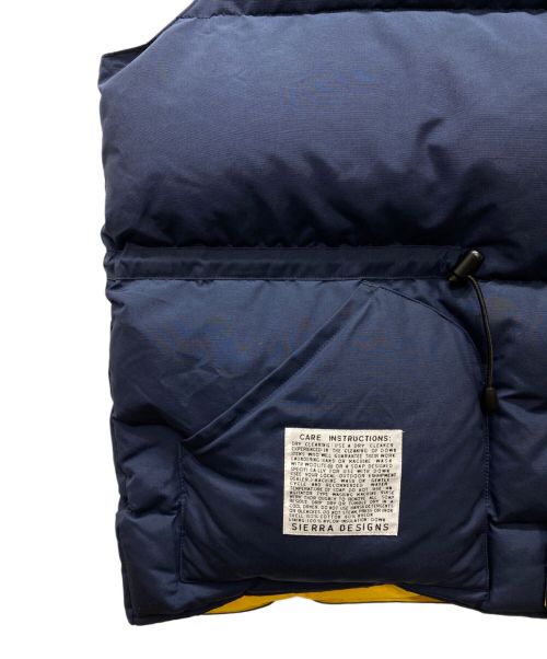 SIERRA DESIGNS（シエラデザインズ）SIERRA DESIGNS (シエラデザインズ) RV DOWN VEST ネイビー サイズ:Ｌの古着・服飾アイテム