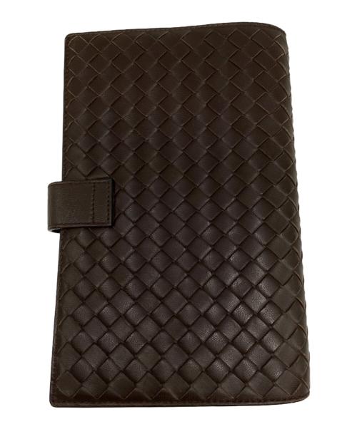 BOTTEGA VENETA（ボッテガベネタ）BOTTEGA VENETA (ボッテガベネタ) イントレチャート手帳カバー ブラウンの古着・服飾アイテム