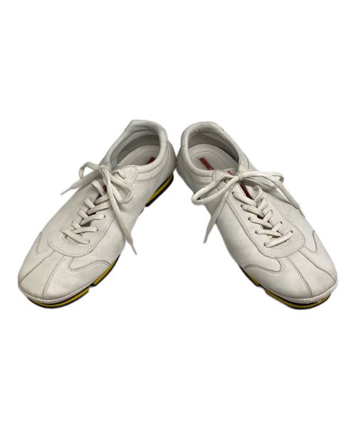 PRADA SPORTS（プラダスポーツ）PRADA SPORTS (プラダスポーツ) レザースニーカー ホワイト サイズ:7　1/2の古着・服飾アイテム