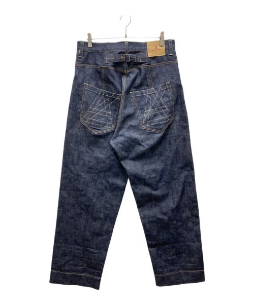 ANREALAGE（アンリアレイジ）ANREALAGE (アンリアレイジ) AZ WIDE DENIM PANTS インディゴ サイズ:Mの古着・服飾アイテム