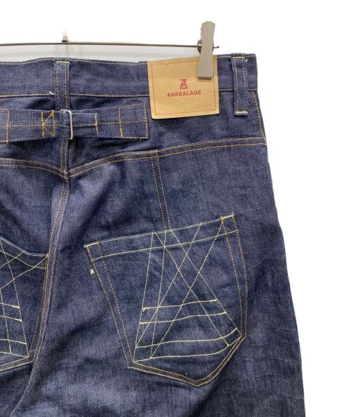 ANREALAGE（アンリアレイジ）ANREALAGE (アンリアレイジ) AZ WIDE DENIM PANTS インディゴ サイズ:Mの古着・服飾アイテム