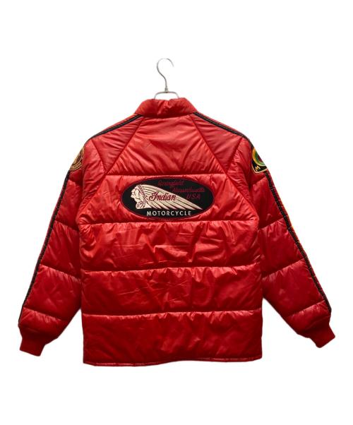 indian sportswear（インディアン スポーツウェアー）indian sportswear (インディアン スポーツウェアー) 中綿ジャケット レッド サイズ:40の古着・服飾アイテム