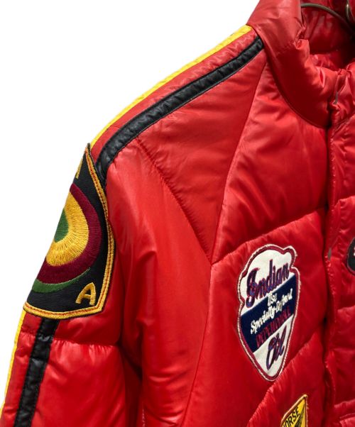 indian sportswear（インディアン スポーツウェアー）indian sportswear (インディアン スポーツウェアー) 中綿ジャケット レッド サイズ:40の古着・服飾アイテム