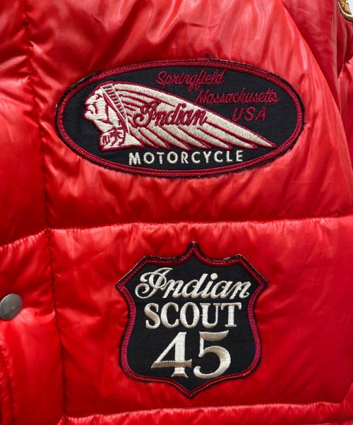 indian sportswear（インディアン スポーツウェアー）indian sportswear (インディアン スポーツウェアー) 中綿ジャケット レッド サイズ:40の古着・服飾アイテム