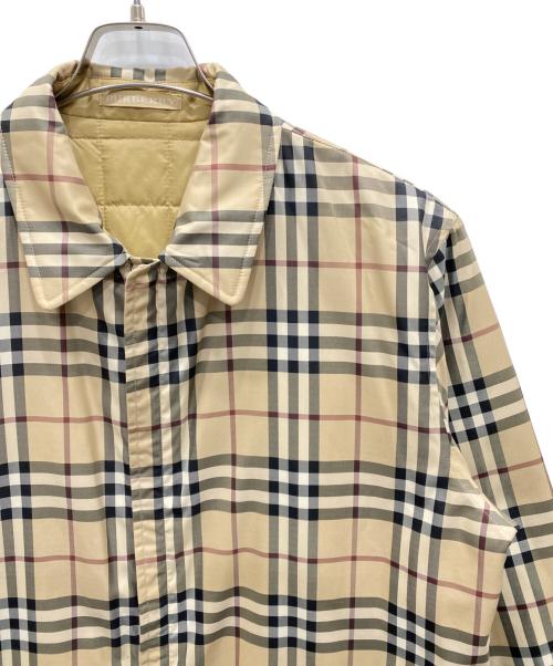 BURBERRY LONDON（バーバリーロンドン）BURBERRY LONDON (バーバリーロンドン) ノバチェック柄リバーシブルキルティングジャケット ベージュ サイズ:Lの古着・服飾アイテム