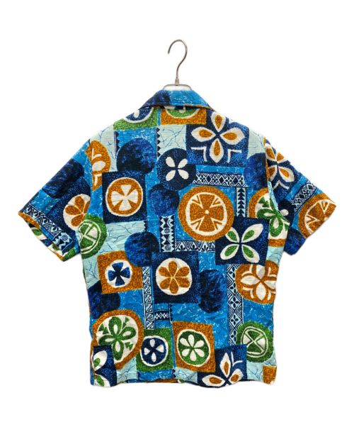 TOWN CRAFT（タウンクラフト）TOWN CRAFT (タウンクラフト) 半袖総柄アートシャツ ブルー サイズ:記載なしの古着・服飾アイテム