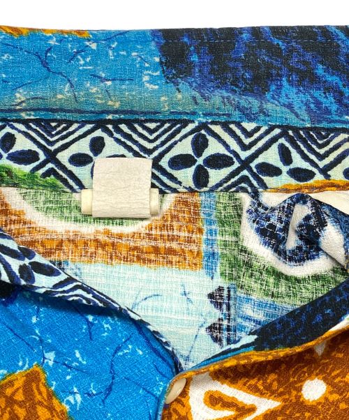 TOWN CRAFT（タウンクラフト）TOWN CRAFT (タウンクラフト) 半袖総柄アートシャツ ブルー サイズ:記載なしの古着・服飾アイテム