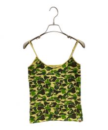 A BATHING APE（ア ベイシング エイプ）の古着「カモ柄キャミソール」｜グリーン
