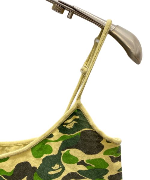 A BATHING APE（ア ベイシング エイプ）A BATHING APE (アベイシングエイプ) カモ柄キャミソール グリーン サイズ:Sの古着・服飾アイテム