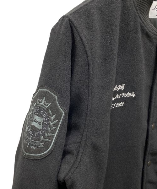 Local Golf（ローカルゴルフ）LOCAL GOLF (ローカルゴルフ) Melton Varsity JKT ブラック サイズ:Sの古着・服飾アイテム