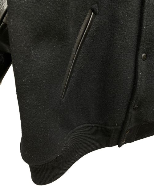COOTIE PRODUCTIONS（クーティープロダクツ）COOTIE PRODUCTIONS (クーティープロダクツ) Wool Melton Error Fit Stadium Jacket ブラック サイズ:Ｌの古着・服飾アイテム