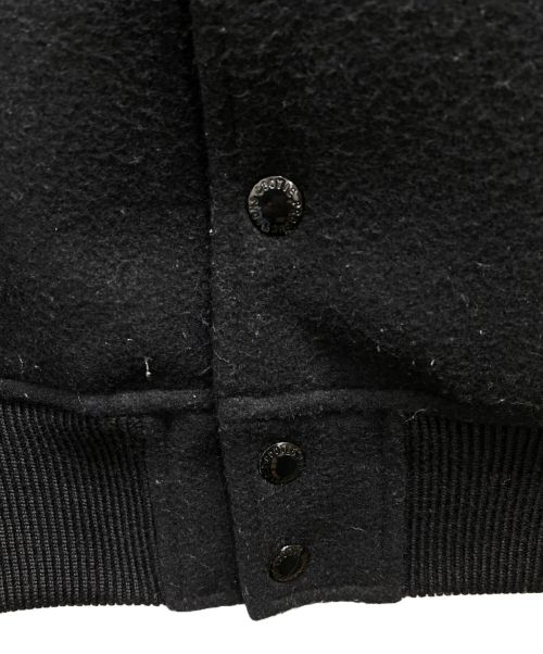 COOTIE PRODUCTIONS（クーティープロダクツ）COOTIE PRODUCTIONS (クーティープロダクツ) Wool Melton Error Fit Stadium Jacket ブラック サイズ:Ｌの古着・服飾アイテム