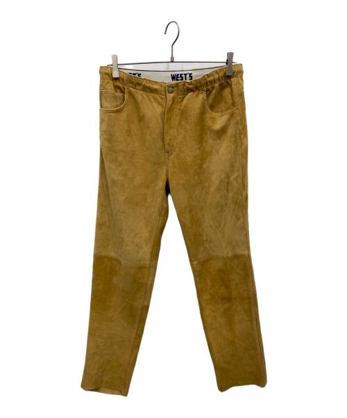 WESTOVERALLS（ウエストオーバーオールズ）WESTOVERALLS (ウエストオーバーオールズ) スウェードパンツ ベージュ サイズ:不明の古着・服飾アイテム