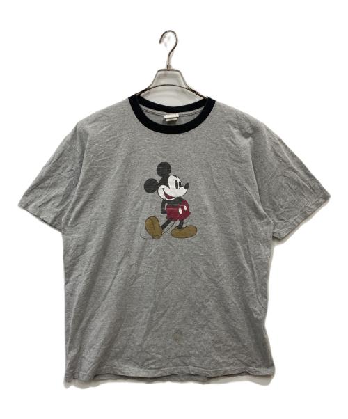 DISNEY（ディズニー）DISNEY (ディズニー) リンガーTシャツ グレー サイズ:２ＸＬの古着・服飾アイテム