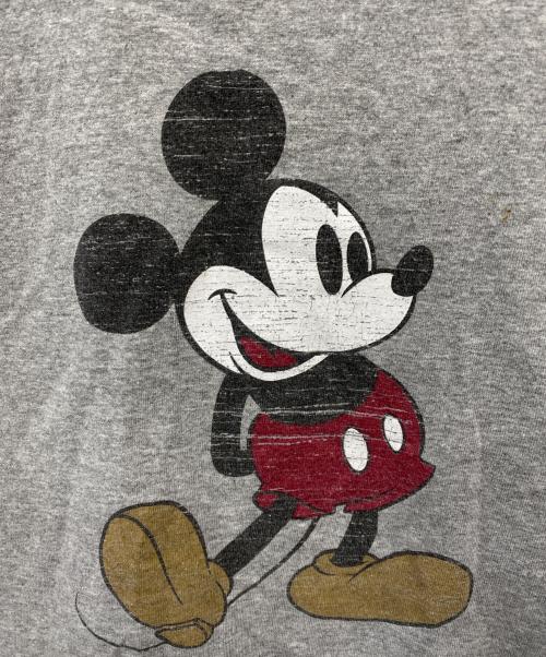 DISNEY（ディズニー）DISNEY (ディズニー) リンガーTシャツ グレー サイズ:２ＸＬの古着・服飾アイテム