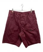Acne studiosアクネ ストゥディオズ）の古着「Wide-leg cotton shorts」｜レッド