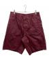 ACNE STUDIOS（アクネ ストゥディオズ）の古着「Wide-leg cotton shorts」｜レッド