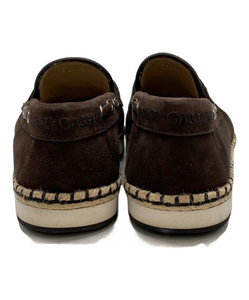 DOLCE & GABBANA（ドルチェ＆ガッバーナ）DOLCE & GABBANA (ドルチェ＆ガッバーナ) タッセルローファー ブラウン サイズ:5　1/2の古着・服飾アイテム