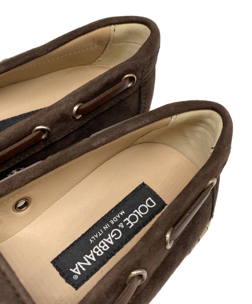 DOLCE & GABBANA（ドルチェ＆ガッバーナ）DOLCE & GABBANA (ドルチェ＆ガッバーナ) タッセルローファー ブラウン サイズ:5　1/2の古着・服飾アイテム