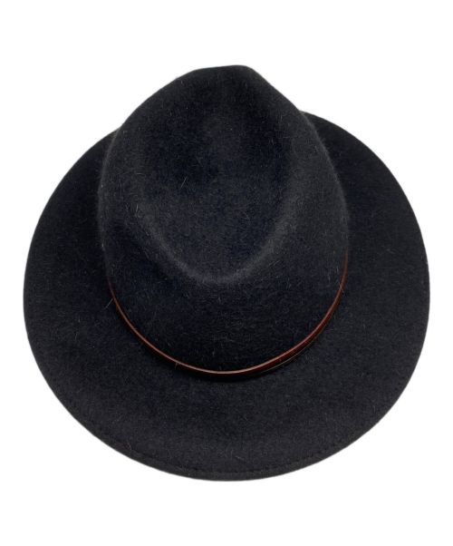 BORSALINO（ボルサリーノ）BORSALINO (ボルサリーノ) 中折れハット ブラックの古着・服飾アイテム