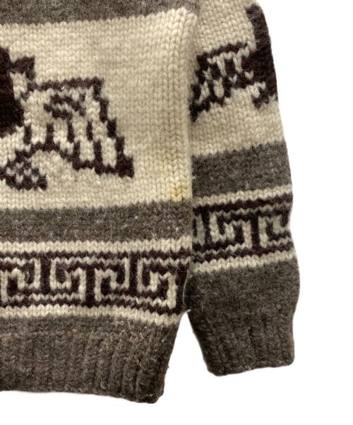 KANATA（カナタ）KANATA (カナタ) サンダーバード柄 カウチンニッジャケット ブラウン サイズ:表記無しの古着・服飾アイテム