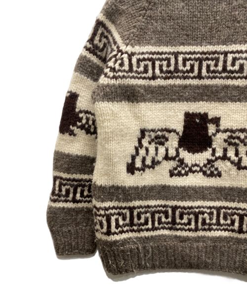 KANATA（カナタ）KANATA (カナタ) サンダーバード柄 カウチンニッジャケット ブラウン サイズ:表記無しの古着・服飾アイテム