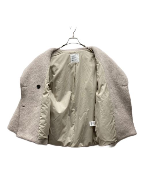 CLOCHE（クロシェ）CLOCHE (クロシェ) シャギーミディＰコート ベージュ サイズ:2の古着・服飾アイテム