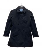 PRADAプラダ）の古着「ダブルコート」｜ブラック