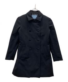 PRADA（プラダ）の古着「ダブルコート」｜ブラック