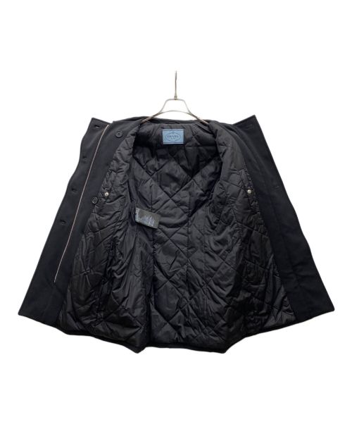 PRADA（プラダ）PRADA (プラダ) ダブルコート ブラック サイズ:40の古着・服飾アイテム