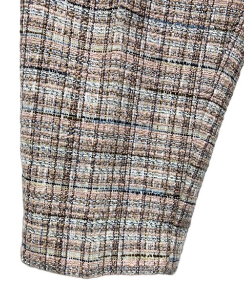 SEVEN TEN by MIHO KAWAHITO（セブン テン バイ ミホ カワヒト）SEVEN TEN by MIHO KAWAHITO (セブン テン バイ ミホ カワヒト) ツイードパンツ ピンク サイズ:Sの古着・服飾アイテム