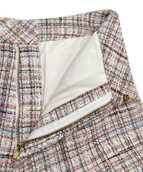 SEVEN TEN by MIHO KAWAHITO（セブン テン バイ ミホ カワヒト）SEVEN TEN by MIHO KAWAHITO (セブン テン バイ ミホ カワヒト) ツイードパンツ ピンク サイズ:Sの古着・服飾アイテム