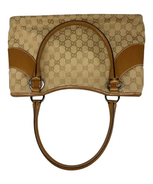 GUCCI（グッチ）GUCCI (グッチ) GUCCI　GGキャンバストートバッグ ベージュの古着・服飾アイテム