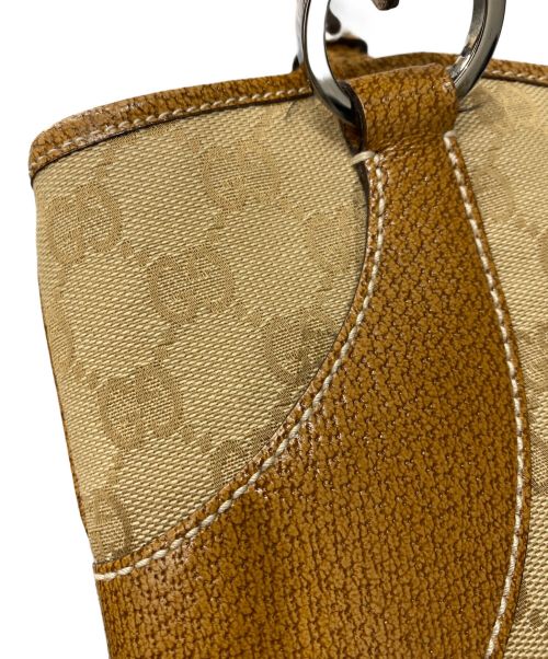 GUCCI（グッチ）GUCCI (グッチ) GUCCI　GGキャンバストートバッグ ベージュの古着・服飾アイテム