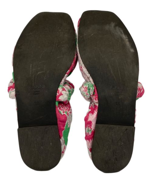 GANNI（ガニー）GANNI (ガニー) Soft Square Toe Scrunch ピンク サイズ:38の古着・服飾アイテム