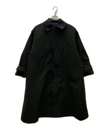 WILD THINGS（ワイルドシングス）の古着「バックギャザードベルトステンカラーコート」｜ブラック