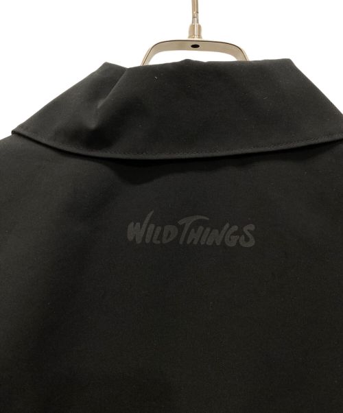 WILD THINGS（ワイルドシングス）WILD THINGS (ワイルドシングス) バックギャザードベルトステンカラーコート ブラック サイズ:Mの古着・服飾アイテム